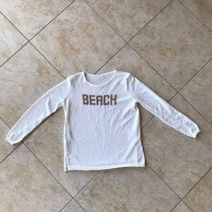 White Beach Long Sleeve Shirt